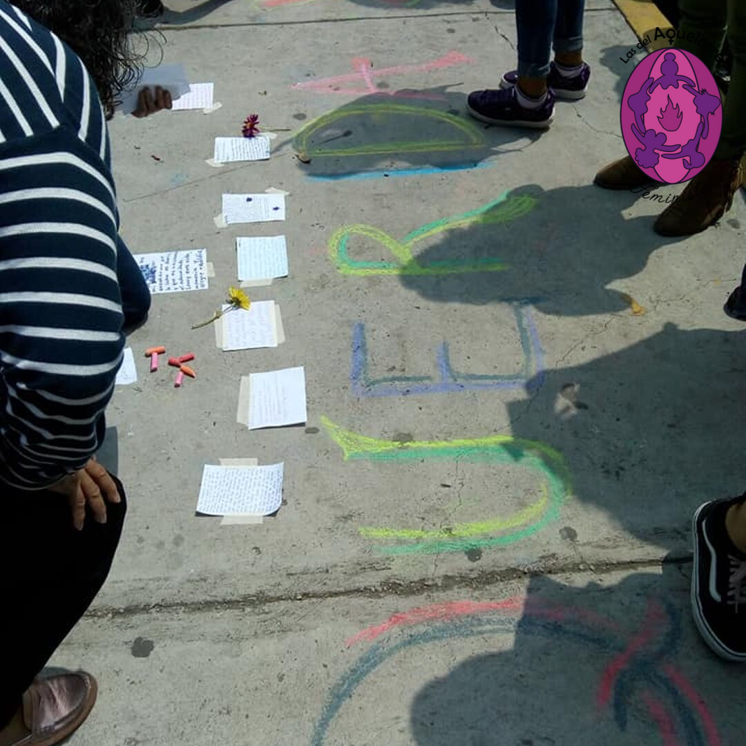 Desde el grupo de acompañamiento: "Querida Lesvy (Ber)". Cartas para ella. #Justicia #amor/ Foto: Las del Aquelarre. Jueves 26 de septiembre 2019