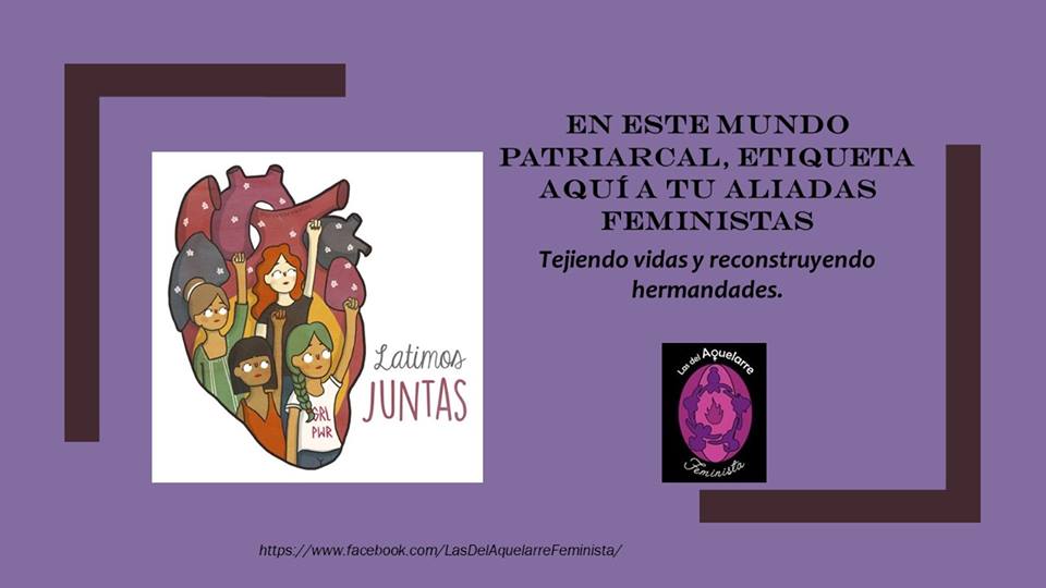 Desde nuestra página de Facebook invitamos a etiquetes a tus aliadas feministas.