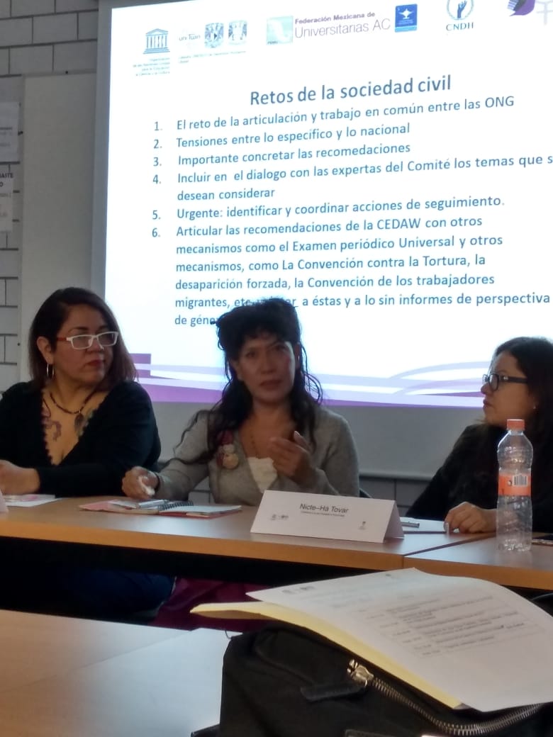 Participan Las del Aquelarre en seminario: La experiencia de las colectivas Feministas en la UNAM